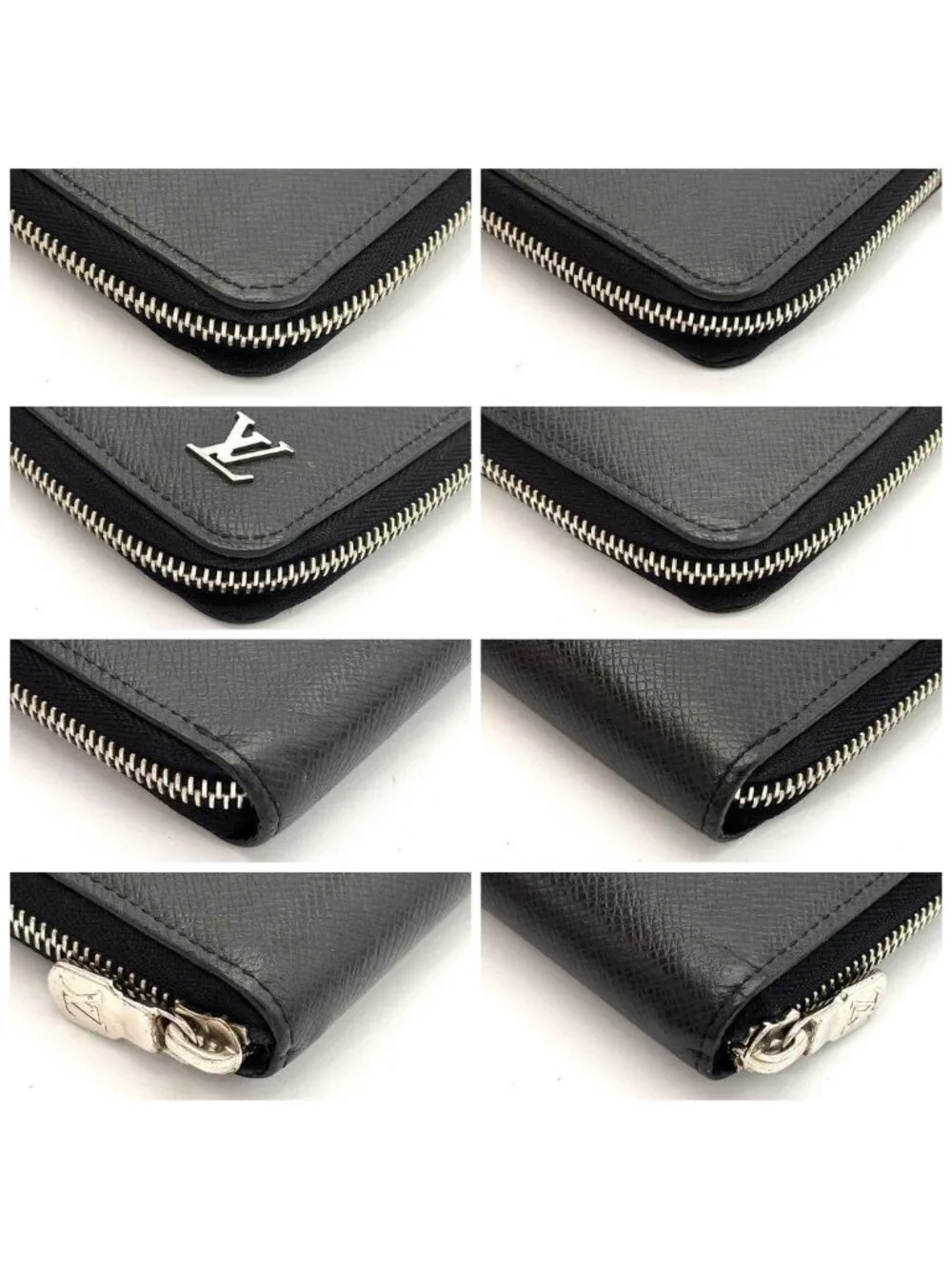Louis Vuitton Wallet Taiga Zippy Vertical Black